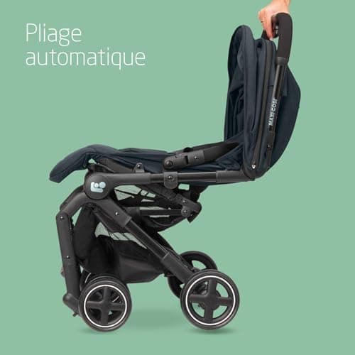 Maxi-Cosi Lara², Poussette Canne, 0-4 ans, 0-22 kg, Poussette Bebe Légère et Compacte, 3 Positions d'Inclinaison, Position Allongée, Pliage Automatique, Bandoulière, Essential Graphite - Image 5