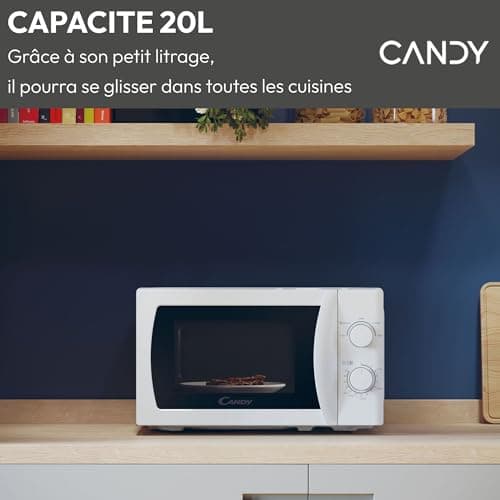 Candy Idea CMW20SMW Microwave Oven 700 W 20 L, Defrost Function, Turntable, White - Image 3