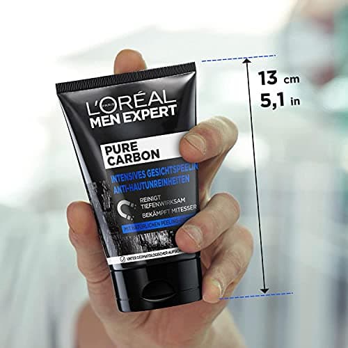 L'Oréal Paris Men Expert peeling pour le visage, peau impure, nettoyage du visage pour homme, peeling visage au carbone pur anti-imperfections, 1 x 100 ml - Image 7