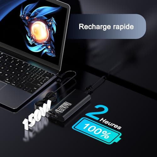 150W 19.5V 7.7A Laptop Charger Compatible with HP OMEN 15 17 Pavilion Gaming 15 17 ZBook Studio 15 G3 G4 G5 G6/Elitebook 1050 G1 Series L32661-001 TPN-CA11 TPN-DA09 Adapter - Image 8