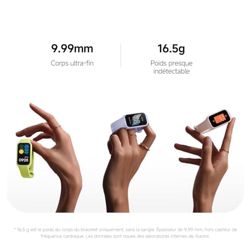 XIAOMI Smart Band 9 Active, Bracelet connecté pour Le Sport, Montre, écran TFT 37mm, taux de rafraîchissement élevé de 60 Hz, autonomie de 18 Jours,5 ATM, iOS et Android, Beige - Image 6
