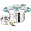 Seb P4620816 Pressure Cooker 7.5 L + Book of 100 Recipes, Induction, Stainless Steel Pressure Cooker, Made in France, Clipsominut' Easy - Image 2