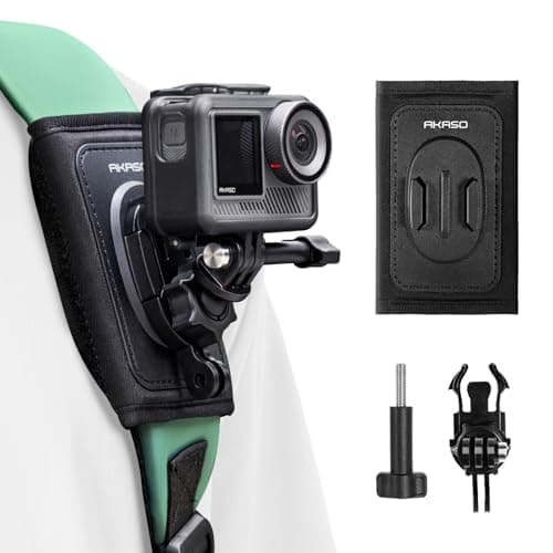 AKASO Backpack with Adjustable Shoulder Strap and J-Hook, Mount System for GoPro Hero 13/12/11/10/9 Session, DJI Osmo Action 5 Pro/4/3 Osmo Pocket, Insta360 - Image 2
