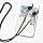kwmobile Strap Compatible with Samsung Galaxy Buds 3 - 72 cm Silicone Strap for Wireless Earphones Black - Image 4