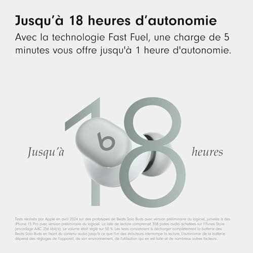 Beats Solo Buds - Wireless Bluetooth Earphones | 18 Hours of Battery Life | Apple and Android Compatibility | Built-in Microphone - Storm Grey - Image 7