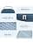 Carrying Case Compatible with Apple Airpods Max Earbuds, EVA Hard Case for Travel and Outdoor Earphone Storage (Blue) - Image 4