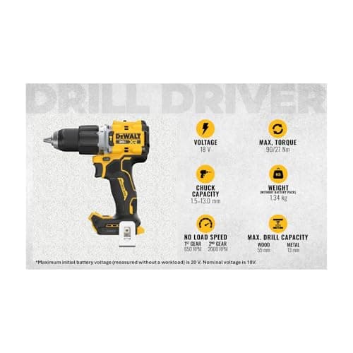 DeWalt DCD805N-XJ 18 V Impact Drill - Image 5