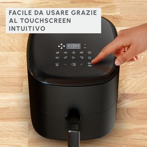 Moulinex Friteuse sans huile, Capacité XL 5L, Jusqu'à 6 personnes, 10 Programmes automatiques, Air Fryer, Ecran tactile digital, Gain de temps et d'énergie, Easy Fry Max, EZ245820 - Image 9