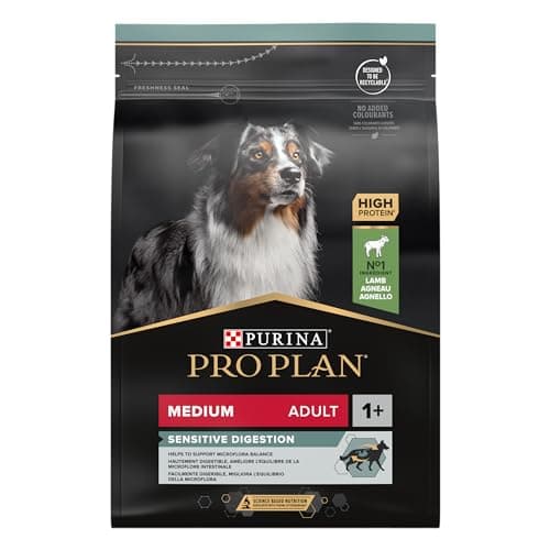PURINA PRO PLAN | Sensitive Digestion | Complete Dry Food for Medium Adult Dogs | Promotes a Healthy Digestive System | Rich in Lamb | Dry Food | Bag | Pack of 4 x 3 kg - Image 3