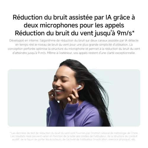 XIAOMI Redmi Buds 6: Wireless Bluetooth Headphones, Bluetooth Headphones, In-ear, Dual Drivers, Immersive Sound, Active Noise Reduction of 49 dB, Up to 10 Hours + 42 Hours Battery Life, IP54, Green - Image 7