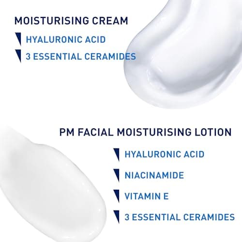CeraVe Evening Moisturizing Routine for Dry Skin, Body & Face with Hyaluronic Acid - Image 4