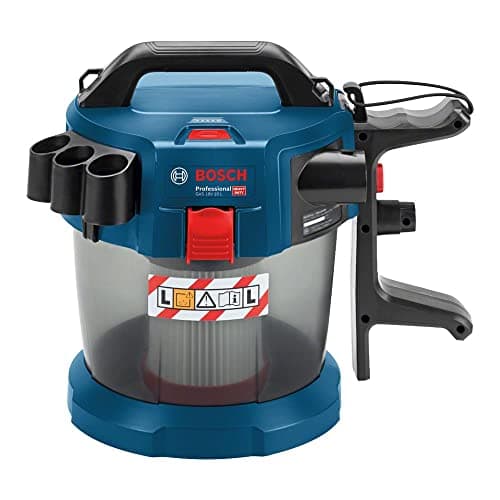 Bosch Professional 18V System Cordless Wet and Dry Vacuum Cleaner GAS 18V-10 L (without battery or charger, with 1.6 m hose, set of 3 tubes) & GBA Lithium-Ion Battery CoolPack 18 V 4.0 Ah, Black - Image 4