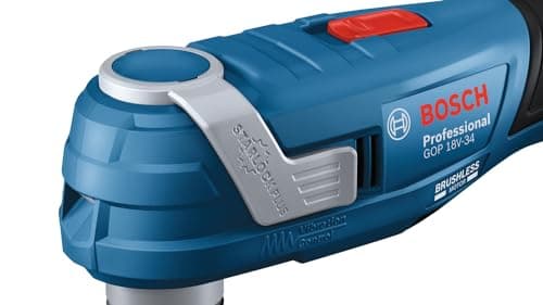 Bosch Professional 18V System découpeur-ponceur sans-fil GOP 18V-34 (moteur sans charbon, Vibration Control, poignée fine de 180 mm, avec 1 lame de scie, dans L-BOXX) - Image 4