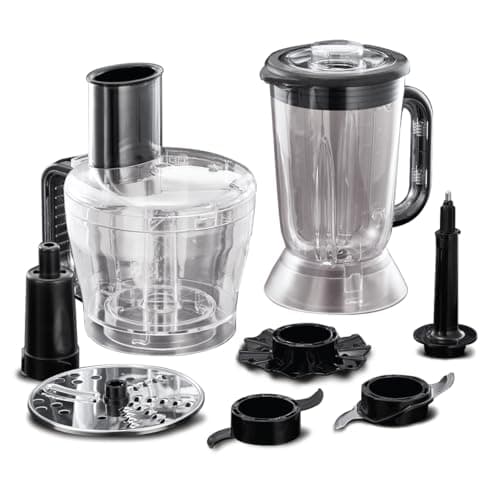 Russell Hobbs Food Processor [Multifunctional: Chopper, Mixed, Grind, Slice, Grater, Knead, Bat] Matte Black (2 Speeds+Pulse Function, 2.5 L BPA-Free Bowl, 7 Washable Dishwasher Accessories, 600W) - Image 4