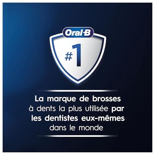 Oral-B Brosse A Dents Electrique Pro 1 Bleue Avec 3 Modes De Nettoyage 3D Dont Douceur, Brossage Avec Des Oscillo-Rotations Et Pulsations, Brossette De Rechange Rond Oral B, Chargeur, Etui - Image 7