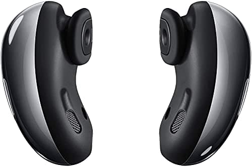 Samsung Écouteurs Bluetooth sans fil Galaxy Buds Live avec réduction du bruit (ANC), batterie longue durée, son par AKG, ajustement confortable, noir (version allemande), chrome - Image 3