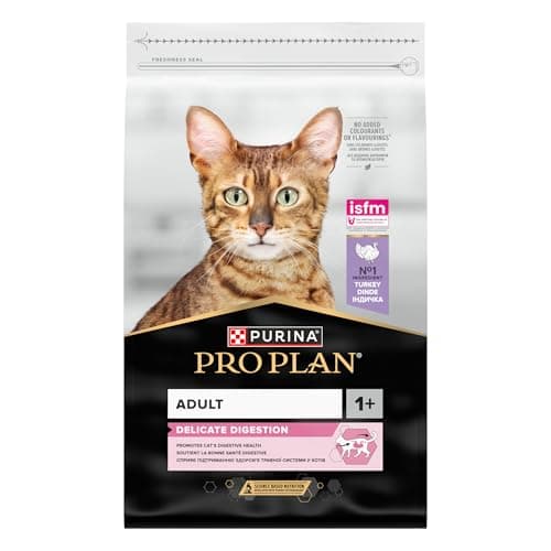 PURINA PRO PLAN | Adult DELICATE DIGESTION | Complete Food for Adult Cats | Promotes a Healthy Digestive System | Dry Food | Turkey | Bag | 10 kg - Image 3