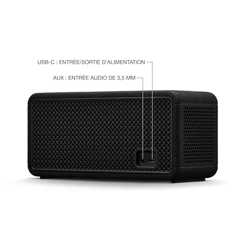 Marshall Middleton II Enceinte Bluetooth Portable Plus de 30 Heures d'autonomie, étanchéité IP67 - Noir et Laiton - Image 8