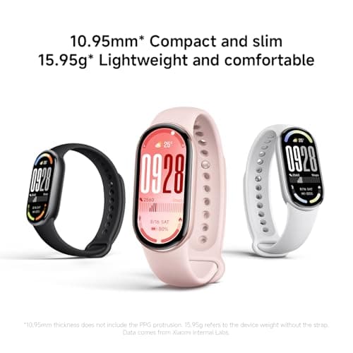 Xiaomi Smart Band 10, Montre Connectée, Boîtier alu, Suivi d'Activité, Écran AMOLED 1.72'', Autonomie 21 Jours, Charge Rapide, Suivi santé & Sommeil,150+ Sports, iOS & Android, 5 ATM, Boussole - Image 7