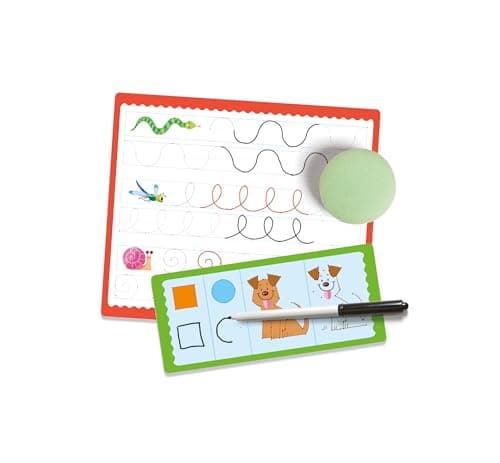Clementoni | Writing Games for Kids Ages 4-6 | Educational Game with 26 Alphabet Cards and 6 Rewritable Slate | Upper and Lower Case Letters Learning | Pregraphic Activities - Image 8