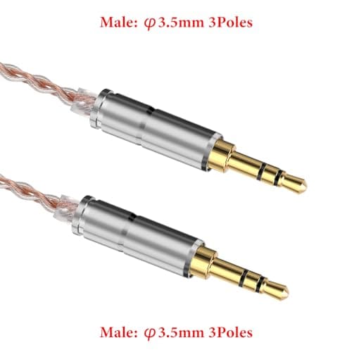 Geekria Câble audio Apollo plaqué argent, compatible avec les casques Sony WH-1000XM6, Skullcandy Crusher ANC 2 et Beats Solo 4, cordon de remplacement 3,5 mm (1,5 m) - Image 4
