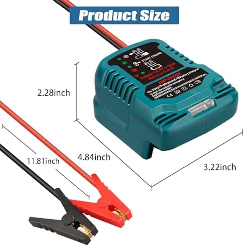 Car Jump Starter Adapter for Bosch Professional Battery 18V GBA 11AWG Cable Converted to Car Jump Starter, Starter Kit Cable for Car Battery (No Battery) - Image 8