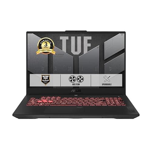 ASUS TUF Gaming A17-TUF707NUR-HX004W, 17.3 Inch FHD 144Hz Laptop PC (AMD Ryzen 7 7435HS 4.5 GHz, 16GB DDR5 4800MHz, 512GB SSD, NVIDIA GeForce RTX 4050 TGP 140W, Windows 11 Home. e) – AZ Keyboard ERTY - Image 2