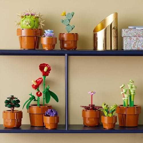 LEGO Botanicals Les Plantes Miniatures - 9 Plantes artificielles Dont Cactus à Construire pour Adulte - Accessoires de décoration pour Maison - Idée de Cadeau d'anniversaire pour Femme ou Homme 10329 - Image 4