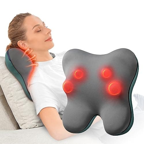 Bob and Brad EZBack Neck Massager, Neck and Shoulder Massage Cushion with Heat, Electric Shiatsu Massager Device, Massage and Relaxation Gifts for Women Men - Image 2