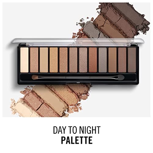 Rimmel - Ombre à Paupières Palette Magnif'Eyes 12 Pan - Fini Mat, Satiné et Brillant - Longue Tenue - 001 Nude Edition - 14,16gr - Image 6