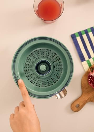 CREATE /JUICER RETRO/Sage Green Electric Citrus Juicer/Includes Two Cones, Anti-Drip System, 280ml Capacity, Easy to Use and Clean, Easy to Use and Clean, 90W - Image 6