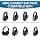 2 x Replacement Ear Pads for Steelseries Arctis 1/3/5/7/9, Mesh Fabric, Soft and Comfortable, Headphone Pad, Foam Headphone - Image 7