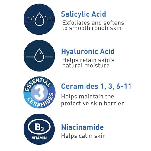 CeraVe Le renouvellement de Sa Nettoyant Nettoyant Acide salicylique Corps Peau normale 8 oz - Image 5