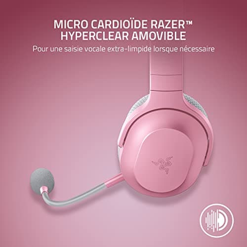 Razer Barracuda X - Multiplatform Wireless Gaming Headset (USB-C Multiplatform Wireless Connection, Lightweight 250g Headphones, 40mm Speakers, Up to 20 Hours Battery Life) Pink Quartz - Image 7
