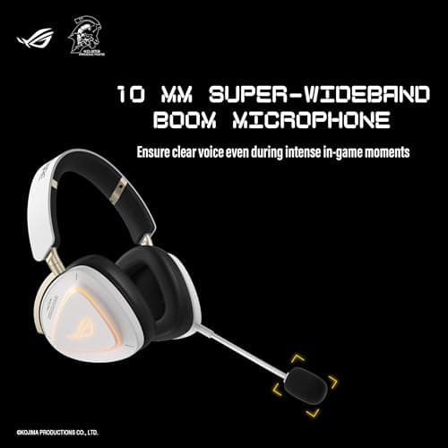 ASUS ROG Delta II-KJP - Tri-Mode Wireless Gaming Headset, 50mm Titanium Speakers, ROG SpeedNova, 110h Battery Life, Dual-Wireless and Exclusive Design Kojima Productions - Image 6
