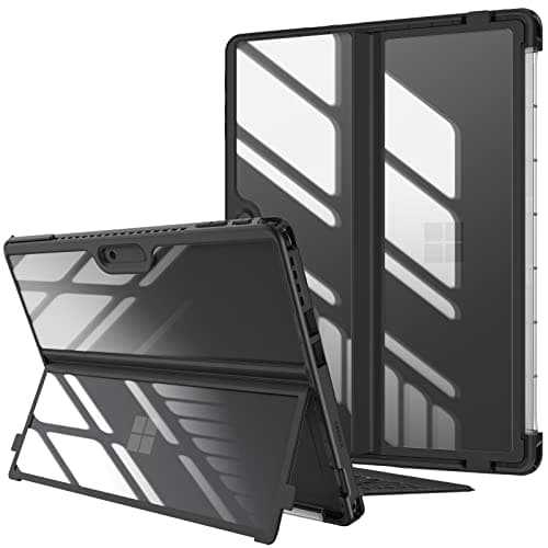 FINTIE Case for Microsoft Surface Pro 11/10/9 13 Inch (2024/2022), Hard Shockproof Case Cover with Kickstand Protection, Compatible with Keyboard Type Cover, Black - Image 3