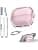 R-Fun For Samsung Galaxy Buds 3 / Galaxy Buds 3 Pro, Shockproof Protective Headphone Case with Secure Lock & Cleaning Kit, Pink - Image 2