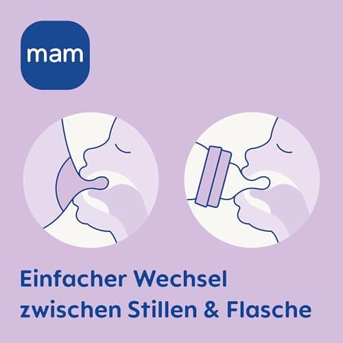 MAM Easy Start Anti-Colic Baby Bottles, Newborn Bottles, 94% Acceptance, 80% Less Colic, Size 1 Teat, 260 ml, Solid Colour, 2 Pack - Image 6