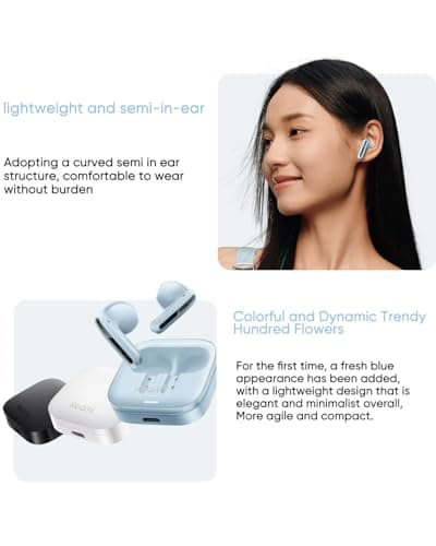 Xiaomi Redmi Buds 6 Active (version globale), écouteurs sans fil, Bluetooth, 13,7 cm, autonomie de la batterie de 30 h, réduction du bruit pour les appels, 5 modes de réglage, étanchéité IPX4, bleu - Image 7
