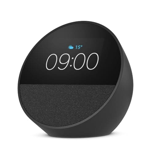 All-new Echo Spot (2024 release), Smart alarm clock with vibrant sound + Alexa, Black - Image 4
