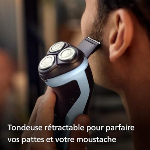 Philips Electric Shaver Series 3000x - rasoir électrique Wet & Dry pour hommes, couleur Bleu céleste, technologie SkinProtect, tondeuse rétractable, rasoir ergonomique pour hommes (modèle X3053/00) - Image 8