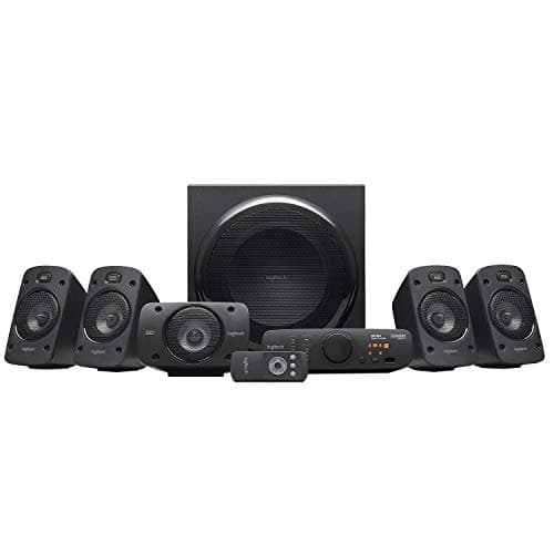 Logitech Z906 Système de Haut-Parleurs avec Son Surround 5.1, Certifié THX, Dolby & DTS, 1000 Watts en Puissance, Multi-Dispositifs, Entrées Multiples, Télécommande, Prise EU/France, PC/PS4/Xbox/TV - Image 2