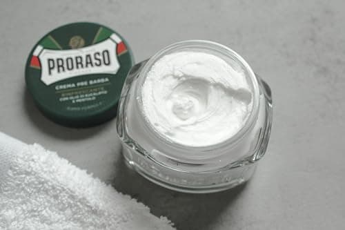Proraso | Crème avant-rasage rafraîchissante (pot de 100 ml) – Crème de pré-rasage tonifiante à l'huile d'eucalyptus et au menthol – Fabriquée en Italie - Image 4