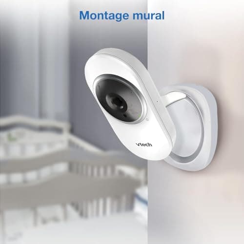 Vtech Baby Monitor with 2.4 Inch Screen, Night Vision, Two-Way Communication, Temperature Sensor, Sound Indicator, Range up to 300 m, Soothing and Lullabies Sounds, No Wi-Fi: VM320 - Image 4