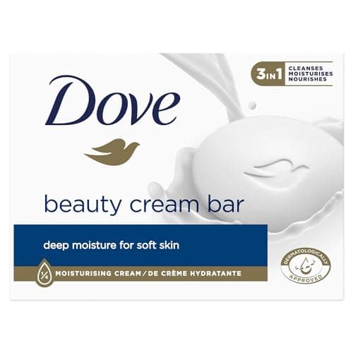 Dove Original 3 in 1 Beauty Cream Bar Cleans, Moisturizes and Nourishes Sulfate Free Bath Soap for Soft and Smooth Skin, Suitable for Daily Use, 8x90g - Image 4