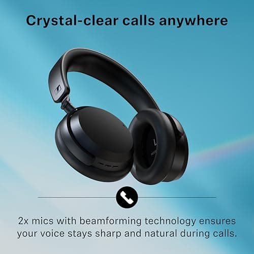 Sennheiser ACCENTUM Casque Bluetooth sans fil - Autonomie de la batterie de 50 heures, audio, suppression hybride du bruit (ANC), confort toute la journée et récupération vocale claire pour les appels - Image 8