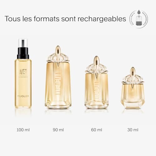 MUGLER Alien Goddess Refillable Eau de Parfum for Women - Floral Amber Woody - Feminine Fragrance - Image 5