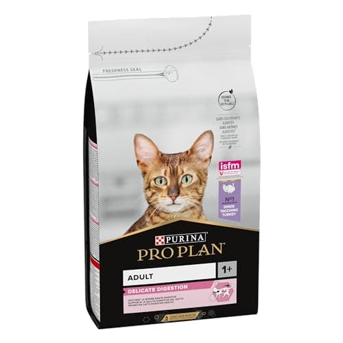 Purina PRO PLAN | Adult DELICATE DIGESTION | Complete Food for Sterilized Adult Cats | Promotes a Healthy Digestive System | Dry Food | Turkey | Bag | Pack of 6 x 1.5 kg - Image 5