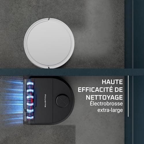 Rowenta X-Plorer Series 220 Robot Vacuum Cleaner, Animal & Allergy Model, Animal XL Brush, Vibrating Mop XL, 5600 Pa, Obstacle Avoidance RR9475WH - Image 4