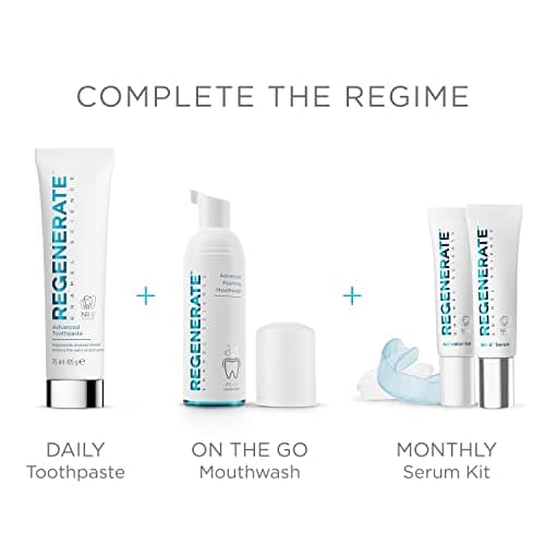 REGENERATE - Bain de Bouche Expert Antibactérien - Formule Moussante - Protège et aide à prévenir les caries pour des dents 3 fois plus fortes - Goût menthe fraîche - Cliniquement prouvé - 50ml - Image 8